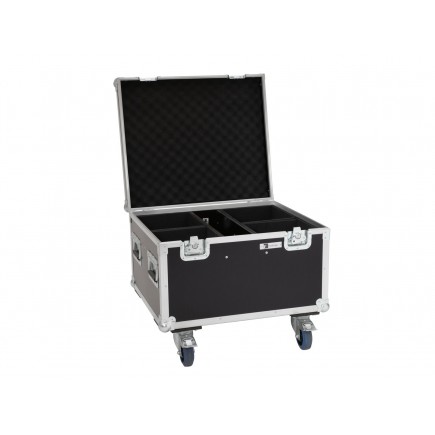 ROADINGER Flightcase 4x LED IP PAR 7x8W QCL/7x9W SCL with wheels